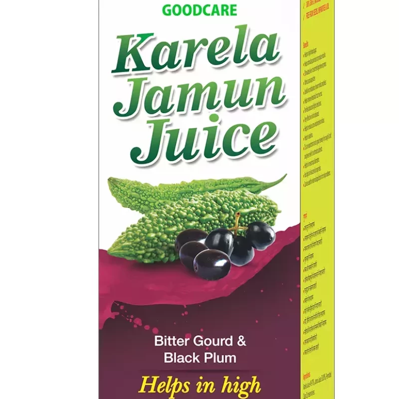 Vansaar Karela Jamun Juice -Controls Blood Sugar Level|No Added Sugar|Organically Harvested - 1l